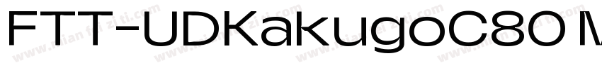 FTT-UDKakugoC80 M字体转换